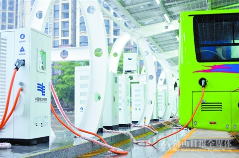 高明助力公交充电桩发展 高明客运站成粤规模