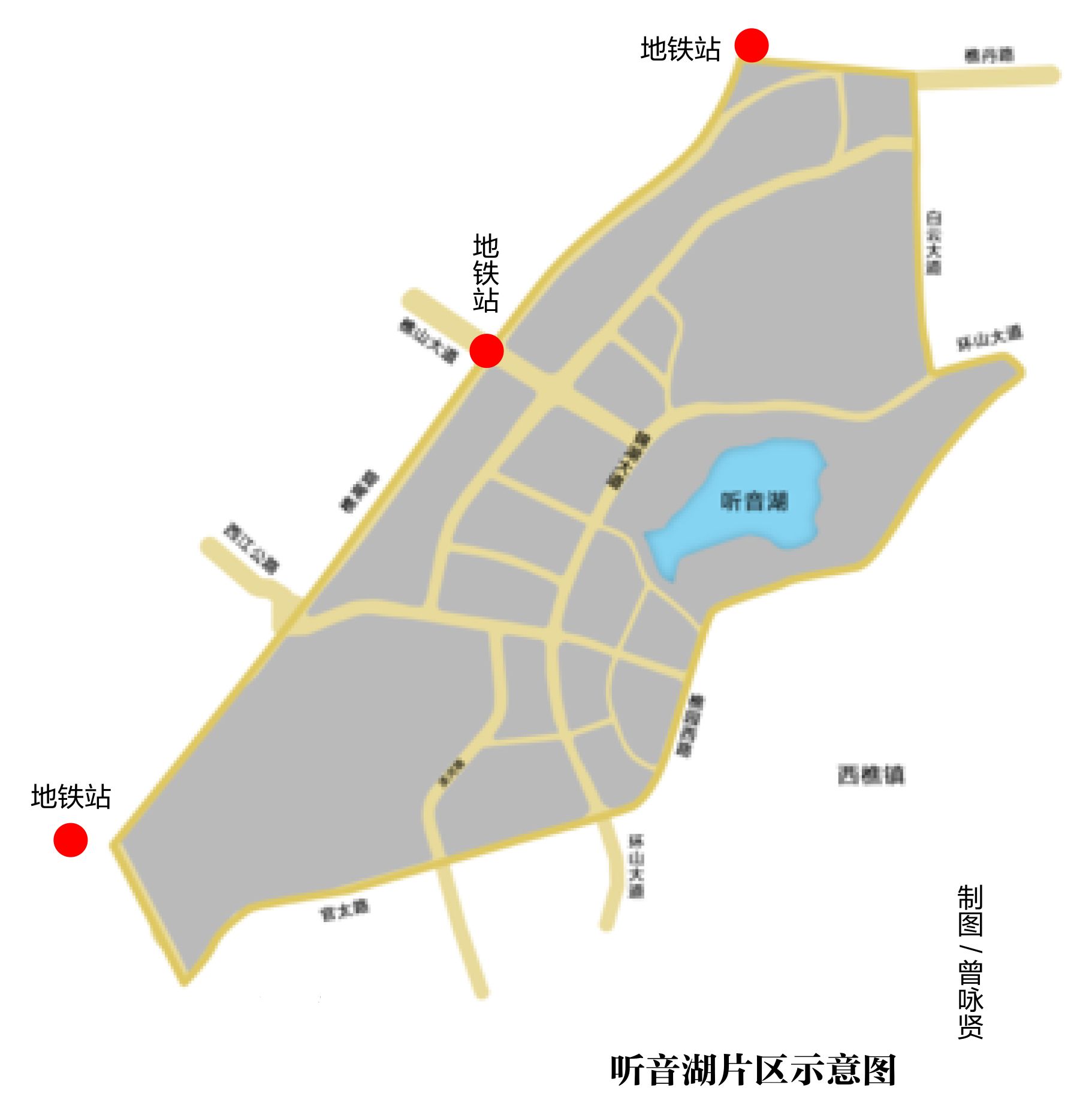 听音湖片区控制性详细规划发布地铁2号线可达西樵山西门牌坊